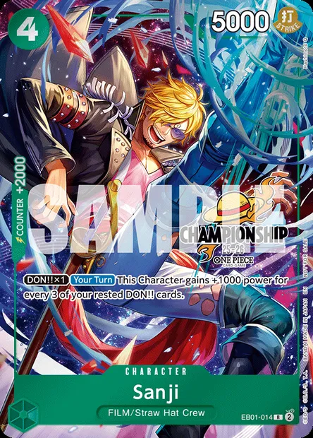 Sanji, One Piece card EB01-014 — MEMORIAL COLLECTION set