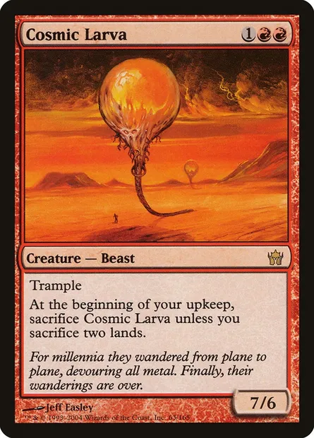 Cosmic Larva, Magic card 5DN 63 — Fifth Dawn set