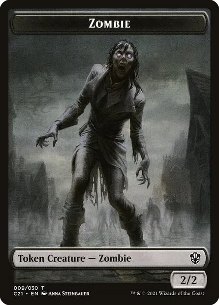 Zombie, Magic card TC21 9 — Commander 2021 Tokens set