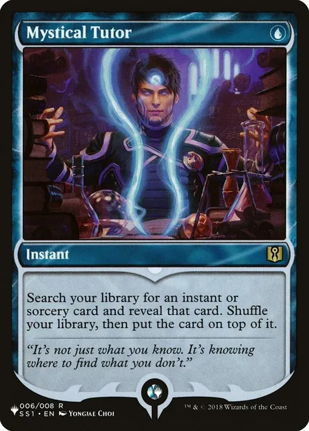 Mystical Tutor, Magic card PLST SS1-6 — The List set