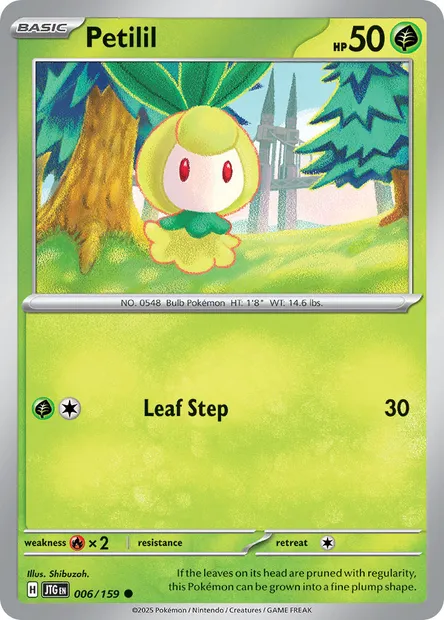 Petilil, Pokémon card JTG 006 — Journey Together set