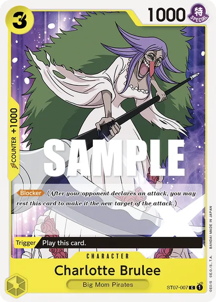 Charlotte Brulee, One Piece card ST07-007 — Big Mom Pirates set