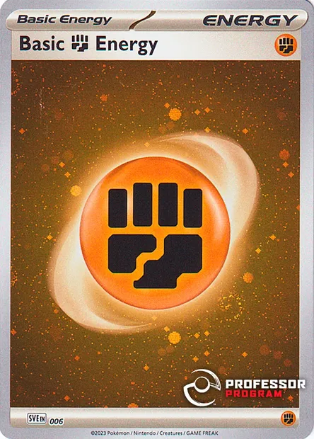 Basic Fighting Energy, Pokémon card PROF 006 — Professor Program set
