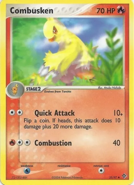 Combusken, Pokémon card EXBS 025 — EX Battle Stadium set