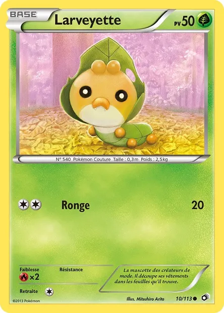Larveyette, carte Pokémon LTR 10 — extension Legendary Treasures