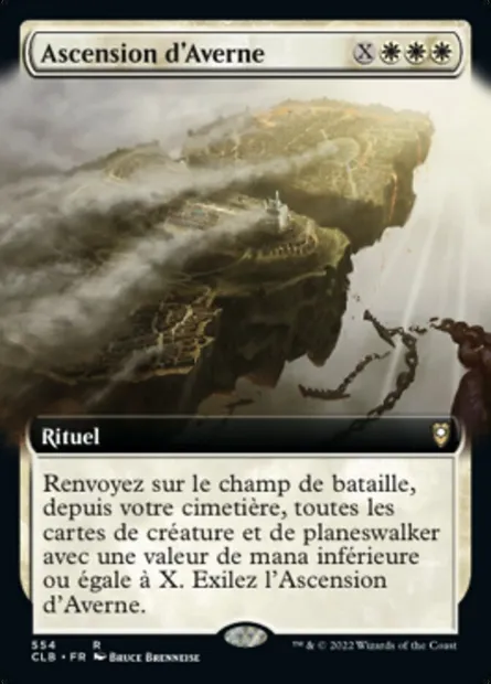 Ascension d'Averne, carte Magic CLB 554 — extension Commander Légendes : la bataille de la Porte de Baldur