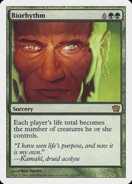 Biorhythm, Magic card 9ED 231 — Ninth Edition set