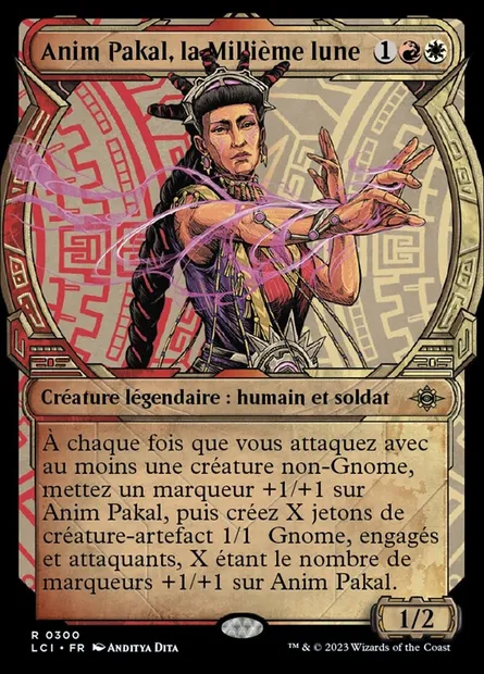 Anim Pakal, la Millième lune, carte Magic LCI 300 — extension The Lost Caverns of Ixalan