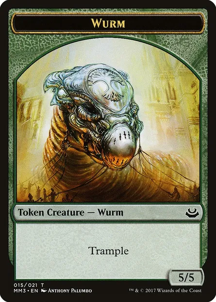 Wurm, Magic card TMM3 15 — Modern Masters 2017 Tokens set