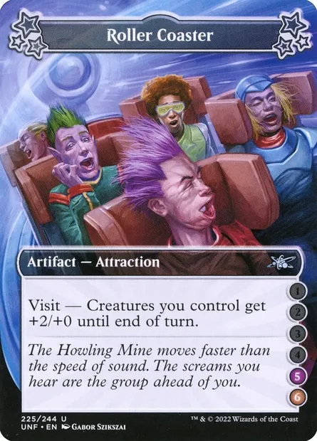 Roller Coaster, Magic card UNF 225d — Unfinity set