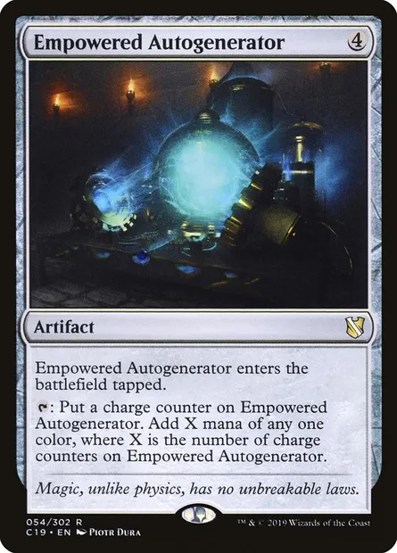Empowered Autogenerator, Magic card C19 54 — Commander 2019 set
