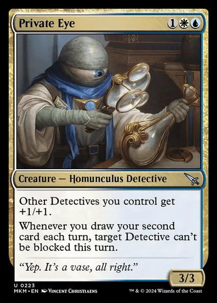 Private Eye, Magic card MKM 223 — Murders at Karlov Manor set