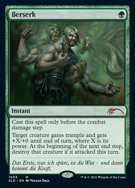 Berserk, Magic card SLD 1003 — Secret Lair Drop set