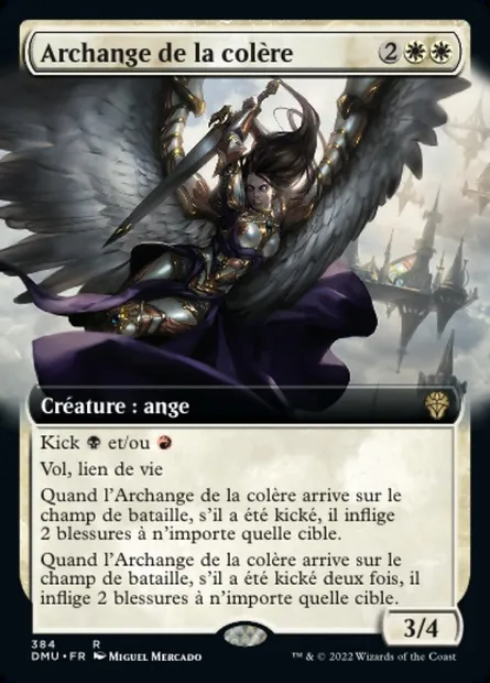 Archange de la colère, carte Magic DMU 384 — extension Dominaria Uni