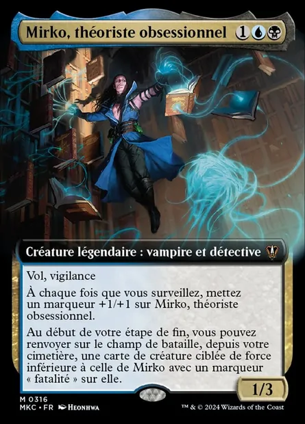 Mirko, théoriste obsessionnel, carte Magic MKC 316 — extension Murders at Karlov Manor Commander