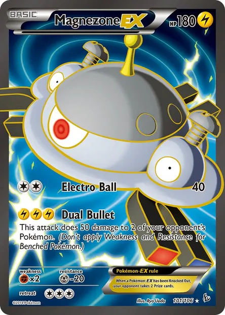 Magnezone EX, Pokémon card FLF 101 — Flashfire set