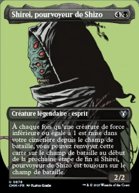 Shirei, pourvoyeur de Shizo, carte Magic CMM 676 — extension Commander Masters
