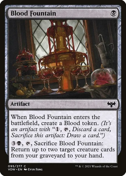 Blood Fountain, Magic card VOW 95 — Innistrad: Crimson Vow set