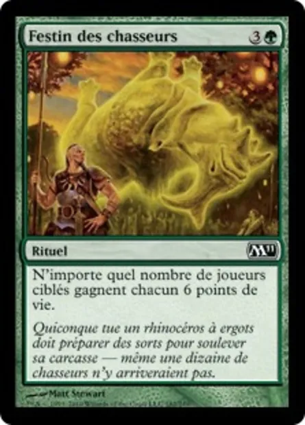 Festin des chasseurs, carte Magic M11 182 — extension Magic 2011