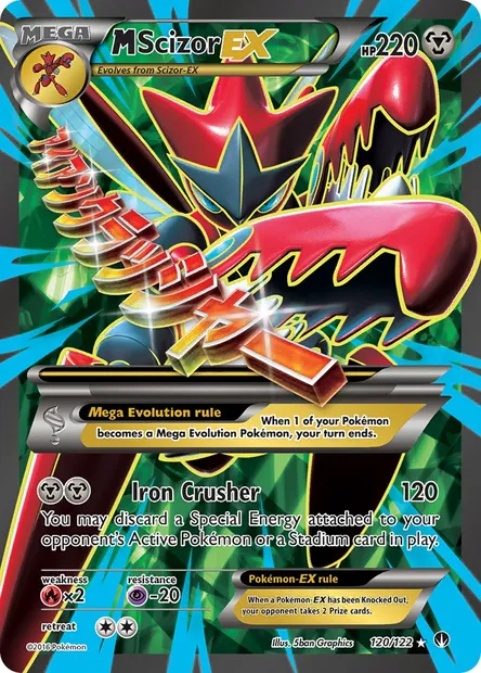 M Scizor EX, Pokémon card BKP 120 — BREAKpoint set