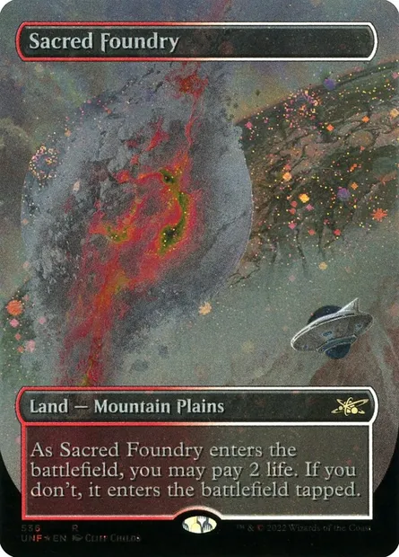 Sacred Foundry, Magic card UNF 536 — Unfinity set