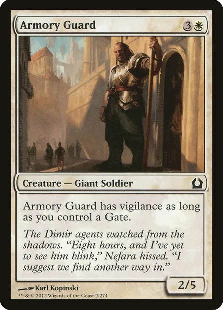 Armory Guard, Magic card RTR 2 — Return to Ravnica set