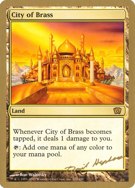 Cité d'airain, carte Magic WC03 dh322 — extension World Championship Decks 2003