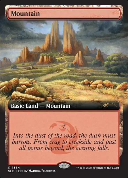 Mountain, Magic card SLD 1364 — Secret Lair Drop set