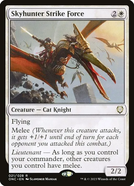 Skyhunter Strike Force, Magic card ONC 21 — Phyrexia: All Will Be One Commander set