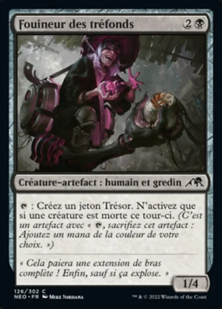 Fouineur des tréfonds, carte Magic NEO 126 — extension Kamigawa: La Dynastie Néon