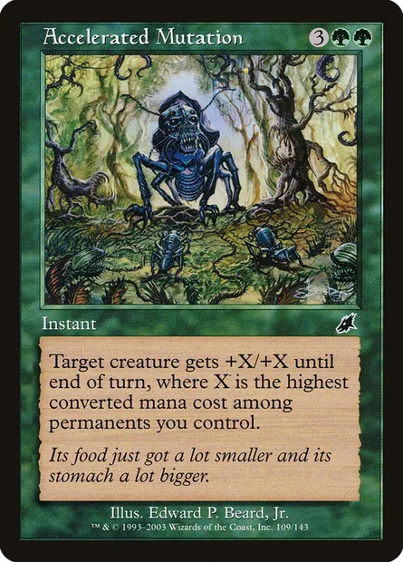 Mutation accélérée, carte Magic SCG 109 — extension Fléau