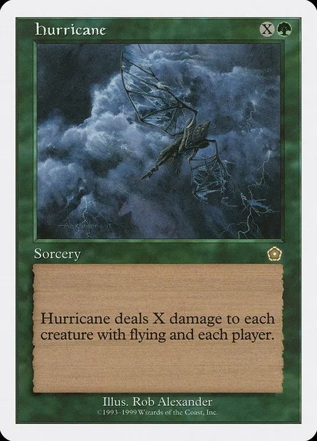 Hurricane, Magic card BRB 33 — Battle Royale Box Set set