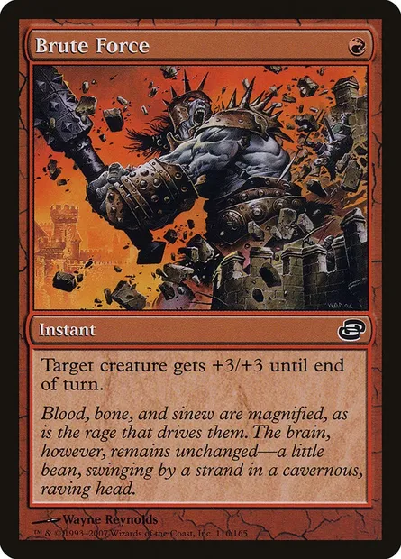 Force brute, carte Magic PLC 116 — extension Chaos planaire
