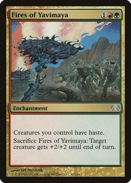 Feux de la Yavimaya, carte Magic HOP 87 — extension Planechase