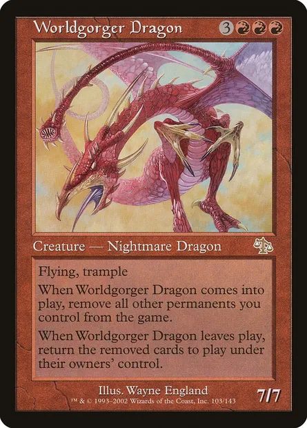 Worldgorger Dragon, Magic card JUD 103 — Judgment set
