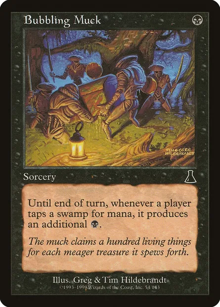 Bubbling Muck, Magic card UDS 54 — Urza's Destiny set