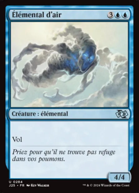 Élémental d'air, carte Magic J25 284 — extension Foundations Jumpstart
