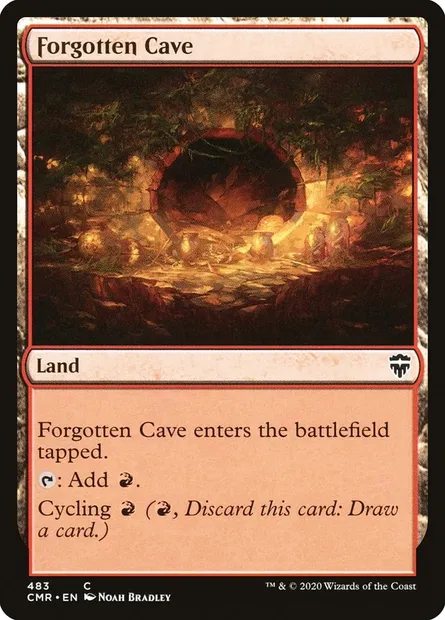 Forgotten Cave, Magic card CMR 483 — Commander Legends set