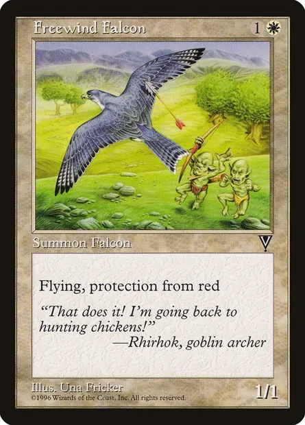 Faucon librevent, carte Magic VIS 5 — extension Visions