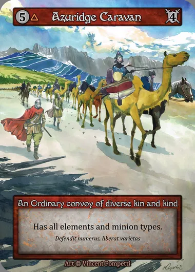 Azuridge Caravan, Sorcery card ALP 025 — Alpha set