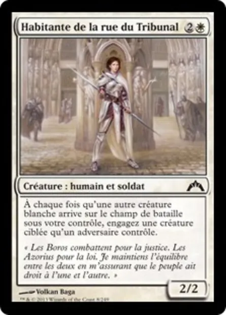Habitante de la rue du Tribunal, carte Magic GTC 8 — extension Insurrection