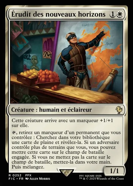 Érudit des nouveaux horizons, carte Magic FIC 252 — extension Final Fantasy Commander