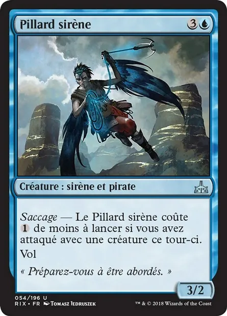 Pillard sirène, carte Magic RIX 54 — extension Les combattants d'Ixalan