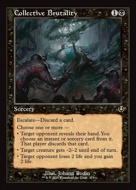 Collective Brutality, Magic card INR 375 — Innistrad Remastered set