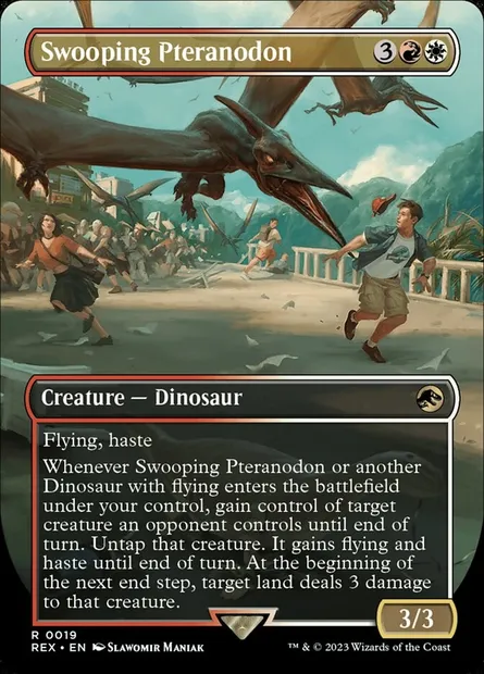 Swooping Pteranodon, Magic card REX 19 — Jurassic World Collection set