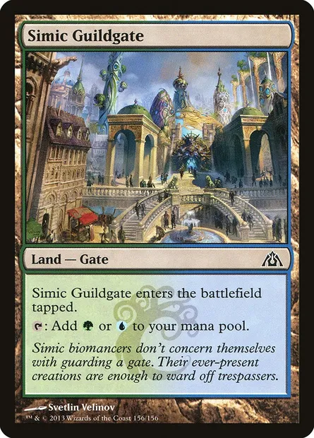 Simic Guildgate, Magic card DGM 156 — Dragon's Maze set