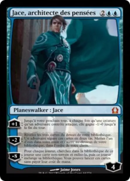 Jace, architecte des pensées, carte Magic RTR 44 — extension Retour à Ravnica