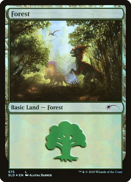 Forest, Magic card SLD 575 — Secret Lair Drop set