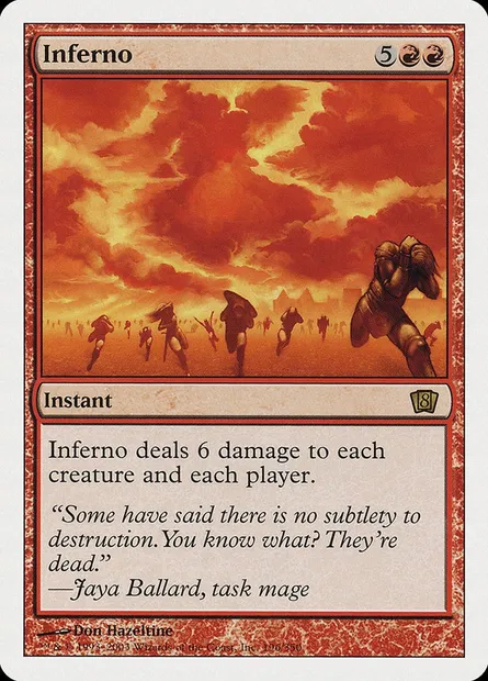 Fournaise, carte Magic 8ED 196 — extension Huitième Edition