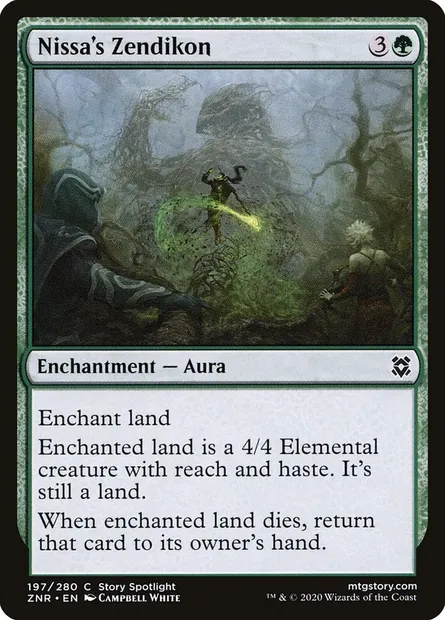 Nissa's Zendikon, Magic card ZNR 197 — Zendikar Rising set